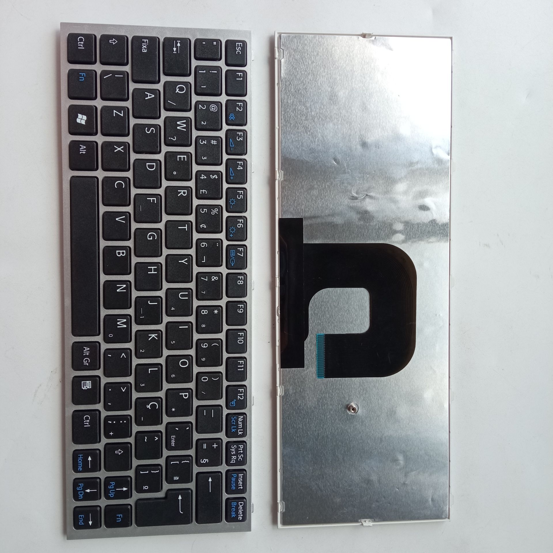 Picture of New Replacement Laptop Keyboard For SONY YA/YB SILVER FRAME BLACK (OEM) BR Layout